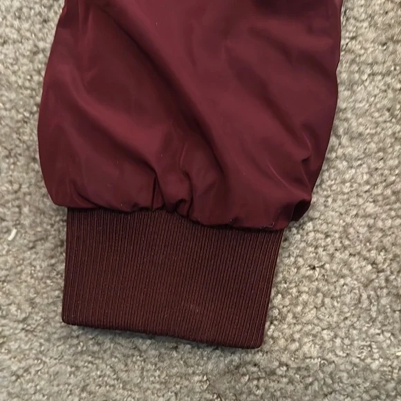 Kevitle Men’s NASA Collection Zip Up Flight Bomber Jacket Burgundy Size S - Picture 9 of 11